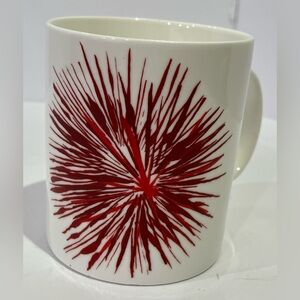 2014 Starbucks Red Starburst White 12oz. Mug